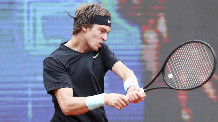 Andrey Rublev on Saturday in Kitzbühel