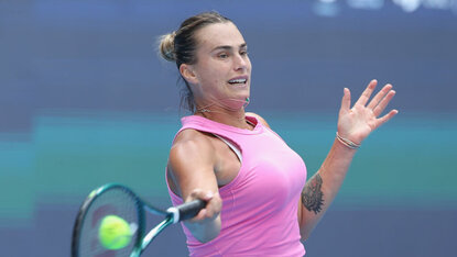 Gelungener Auftakt für Aryna Sabalenka in Peking. Gelungener Auftakt für Aryna Sabalenka in Peking.