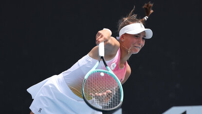 Nach einem Dreisatz-Krimi steht die Heidelbergerin Julia Stusek erstmals im Achtelfinale bei den Grand-Slam-Juniorinnen. Jürgen Hasenkopf