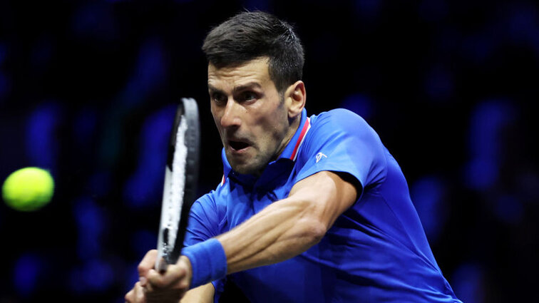 Novak Djokovic hat mit Cristian Garin keine Gnade gehabt Novak Djokovic showed no mercy with Cristian Garin