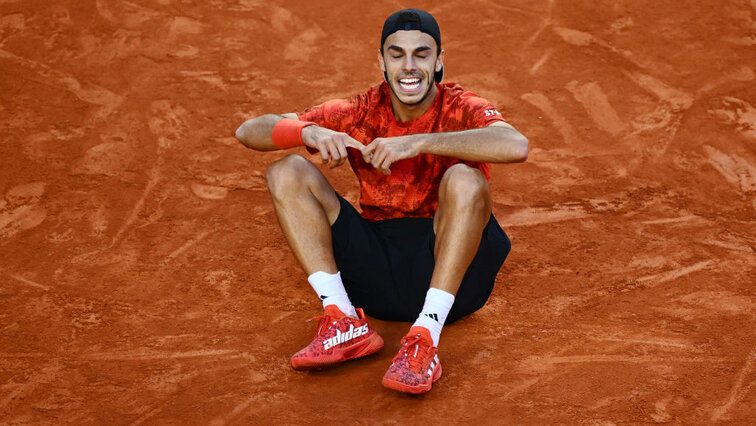 Francisco Cerundolo nach seinem Sieg gegen Taylor Fritz Francisco Cerundolo nach seinem Sieg gegen Taylor Fritz