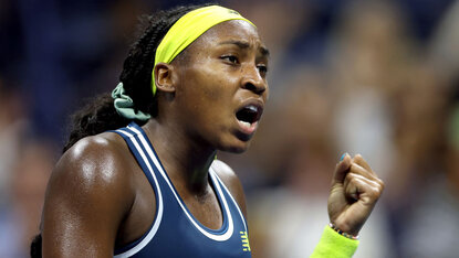 Coco Gauff am Mittwochabend in Flushing Meadows Coco Gauff am Mittwochabend in Flushing Meadows