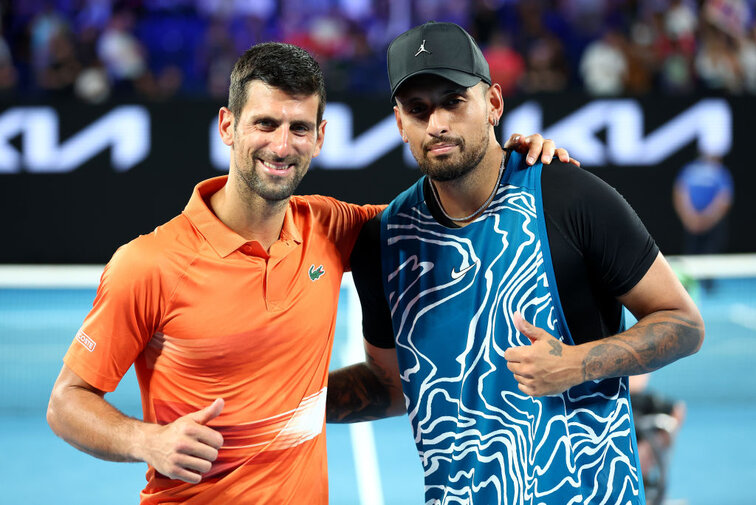 Novak Djokovic und Nick Kyrgios Novak Djokovic und Nick Kyrgios