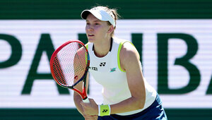Elena Rybakina siegte in Indian Wells trotz schwieriger Bedingungen.