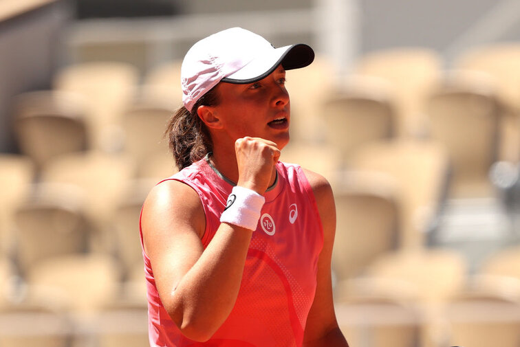 Iga Swiatek at the French Open in Paris