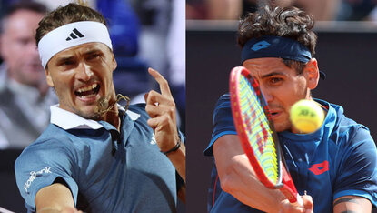 Alexander Zverev und Alejandro Tabilo spielen um einen Finalplatz in Rom Alexander Zverev und Alejandro Tabilo spielen um einen Finalplatz in Rom