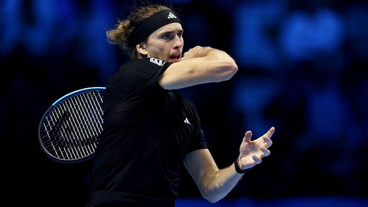 Alexander Zverev am Sonntagabend in Turin Alexander Zverev am Sonntagabend in Turin