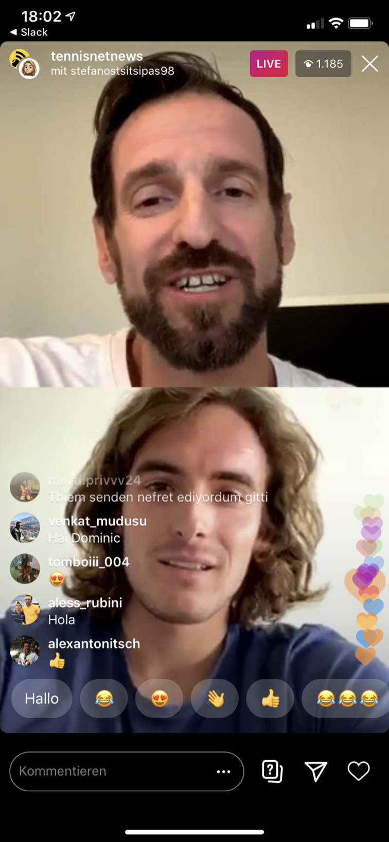 Stefanos Tsitsipas ist gerade bei Patrick Mouratoglou in Nizza