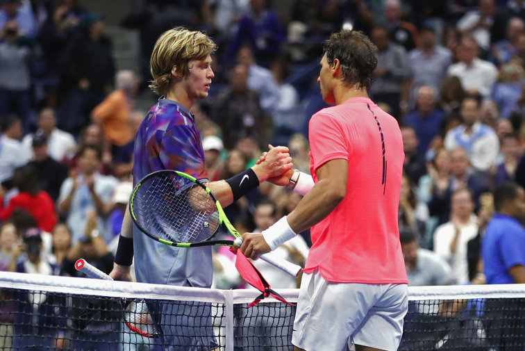 Andrey Rublev und Rafael Nadal trafen bislang einmal aufeinander