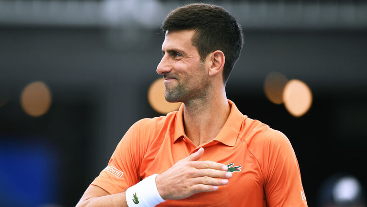 Novak Djokovic hatte am Dienstag einen entspannten Arbeitstag Novak Djokovic hatte am Dienstag einen entspannten Arbeitstag