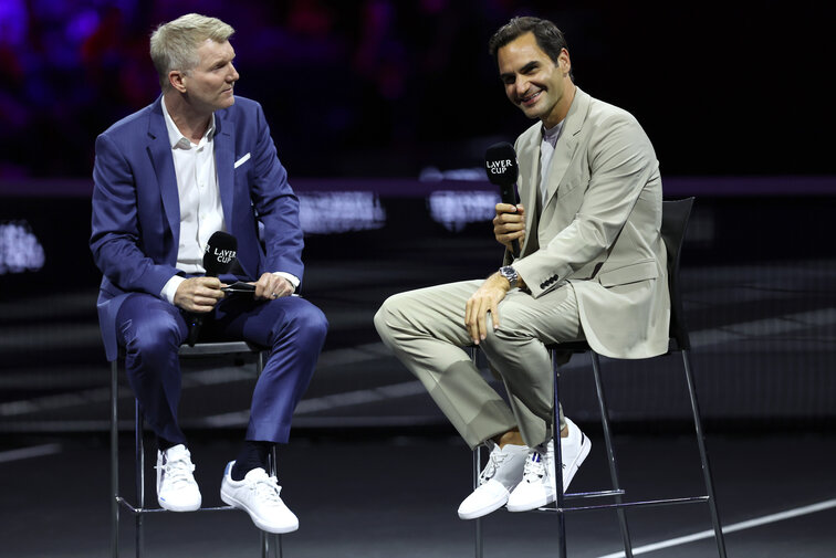 Jim Courier, Roger Federer Jim Courier, Roger Federer