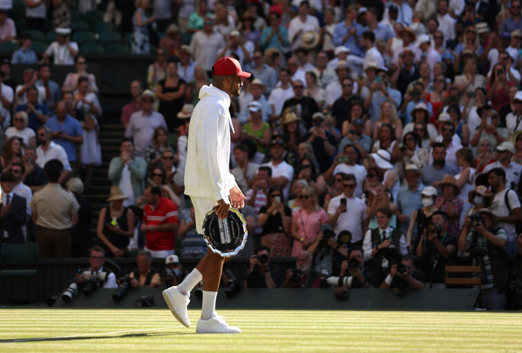 Nick Kyrgios was beaten by Novak Djokovic in four sets