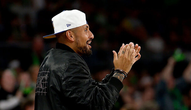 Nick Kyrgios besucht gerne Spieler der US-amerikanischen Basketball-Liga NBA.