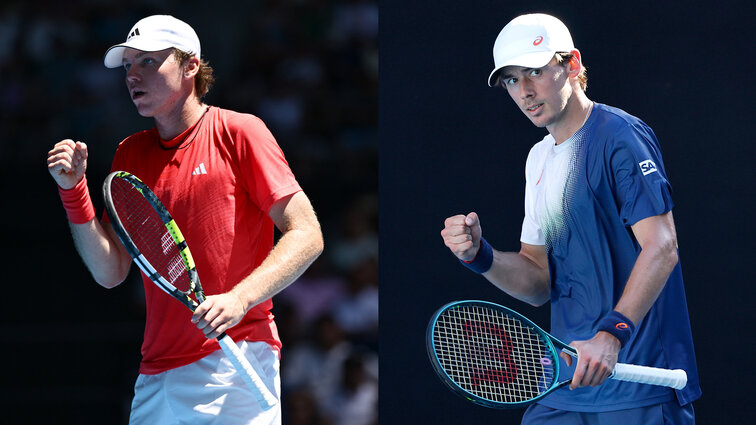 Alex Michelsen und Alex De Minaur spielen um den Einzug in das Viertelfinale in Melbourne. Alex Michelsen und Alex De Minaur spielen um den Einzug in das Viertelfinale in Melbourne.