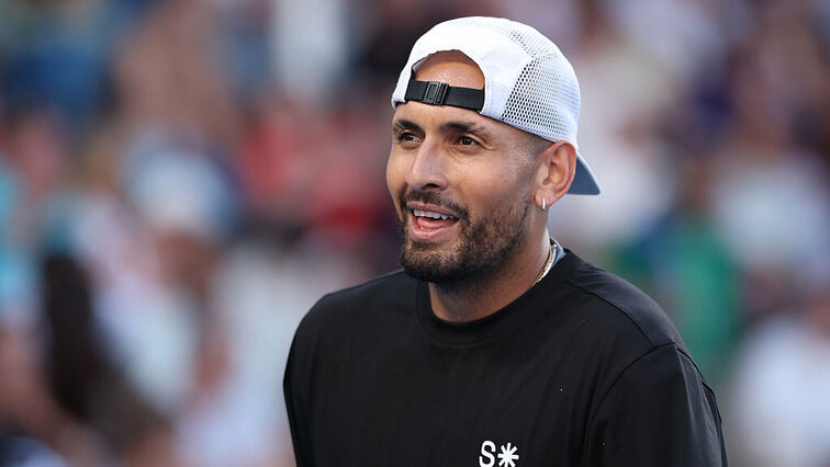 Nick Kyrgios genießt in Stuttgart das Comebackgefühl auf der ATP Tour. Nick Kyrgios genießt in Stuttgart das Comebackgefühl auf der ATP Tour.
