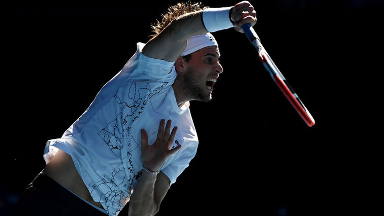 Dominic Thiem on Sunday in Melbourne