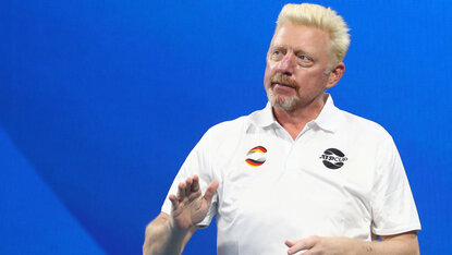 Boris Becker beim ATP Cup 2020 Boris Becker beim ATP Cup 2020