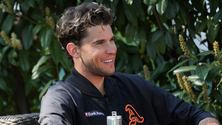 Dominic Thiem nimmt dieser Tage auch Medientermine wahr Dominic Thiem is also attending media events these days