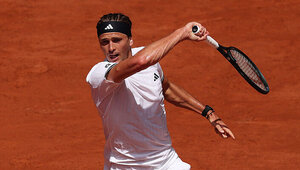 Alexander Zverev am Sonntag in Roland-Garros