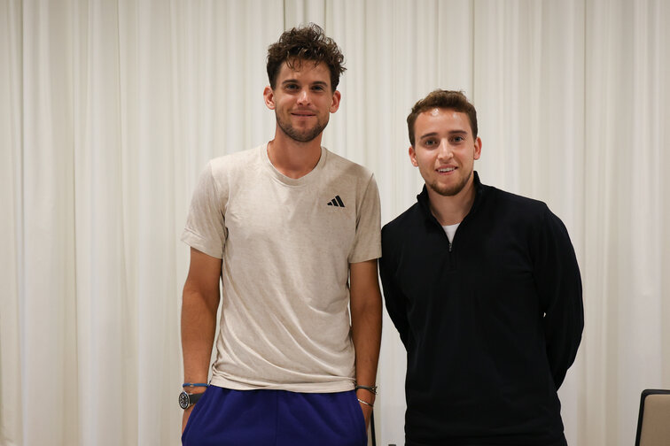 Dominic Thiem (l.) und Moritz Thiem