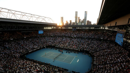Die Rod Laver Arena ist jedes Jahr Schauplatz der Australian Open. Die Rod Laver Arena ist jedes Jahr Schauplatz der Australian Open.