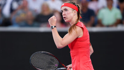 Trotz kleinem Fehlstart schaffte Elina Svitolina in zwei Sätzen den Einzug ins Achtelfinale von Melbourne. Getty Images