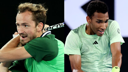 Daniil Medvedev hat gegen Félix Auger-Aliassime noch nie verloren Daniil Medvedev hat gegen Félix Auger-Aliassime noch nie verloren