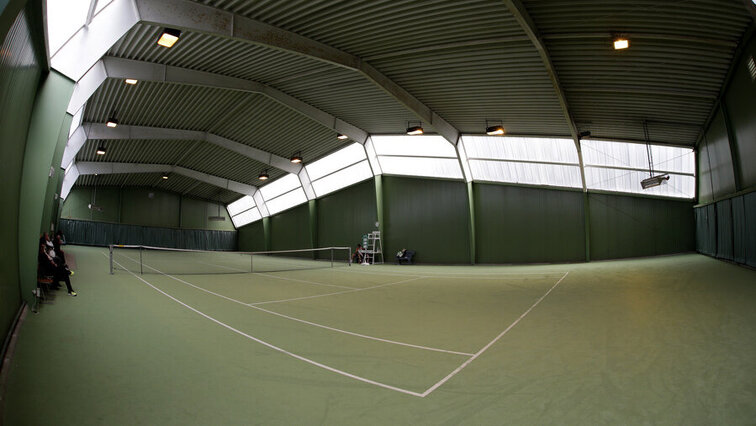 It's definitely getting colder in the indoor tennis courts