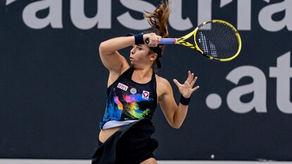Julia Grabher setzte sich in der ersten Runde der US-Open-Qualifikation gegen Landsfrau Barbara Haas durch