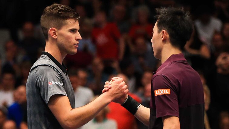 Dominic Thiem und Kei Nishikori spielen auch 2019 in Wien Dominic Thiem und Kei Nishikori spielen auch 2019 in Wien