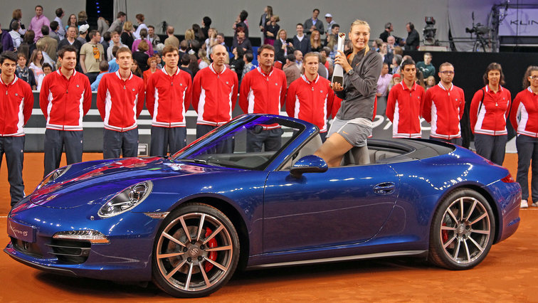 Maria Sharapova bei ihrem Titelgewinn 2013