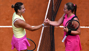 Aryna Sabalenka trifft auf Jelena Ostapenko