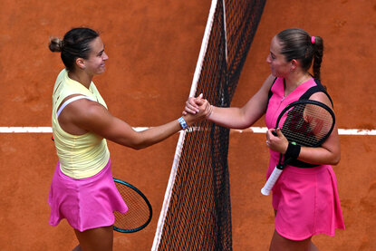 Aryna Sabalenka trifft auf Jelena Ostapenko