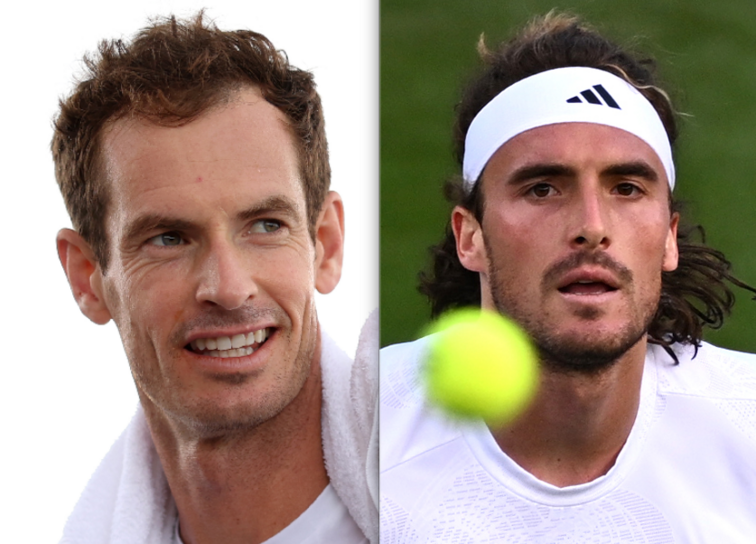Andy Murray, Stefanos Tsitsipas Andy Murray, Stefanos Tsitsipas