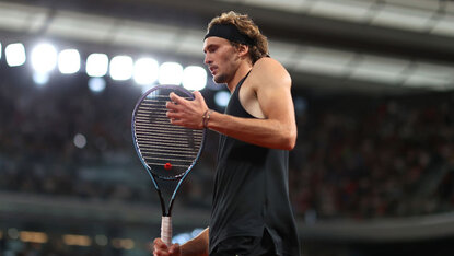 Alexander Zverev 2022 auf dem Court Philippe-Chatrier Alexander Zverev 2022 auf dem Court Philippe-Chatrier