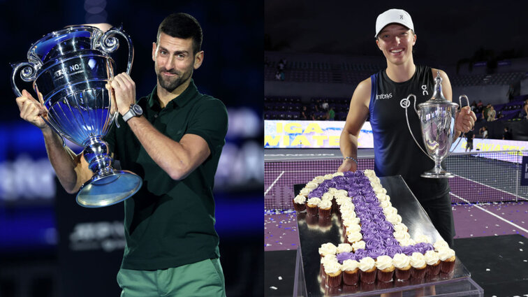 Novak Djokovic und Iga Swiatek beenden das Jahr als Weltranglistenerste.