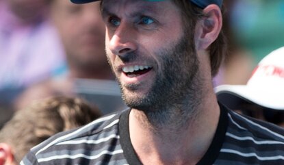Angelique Kerber Team, Trainer Torben Beltz freut sich in der Spielerloge,
Tennis - Australian Open 2016 - Grand Slam ITF / ATP / WTA - Melbourne Park - Melbourne - Victoria - Australia - 28 January 2016.