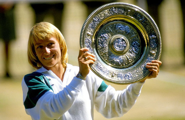 3rd place, 162 points: Martina Navratilova, who was and is a pioneer off the field too