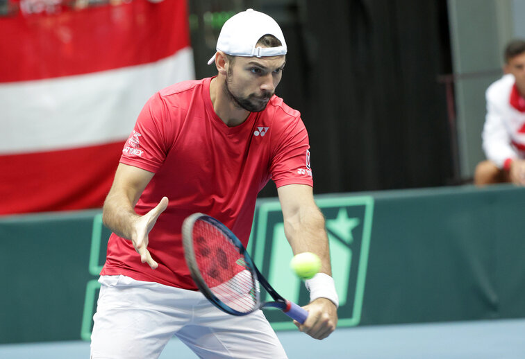 Jurij Rodionov wird für Österreich gegen die Türkei aufschlagen Jurij Rodionov wird für Österreich gegen die Türkei aufschlagen