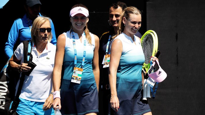 Legendentreffen in Melbourne 2019: Martina Navratilova, Daniela Hantuchova, Barbara Schett