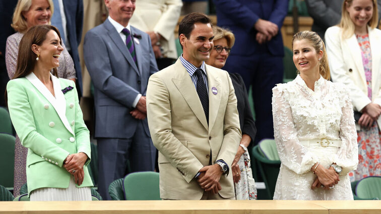 Roger Federer sorgte mit seinem Besuch für Jubel.