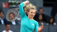 Nach einem Aussetzer der Technik löste Katerina Siniakova die Situation mit einer Geste des Fairplays. Getty Images