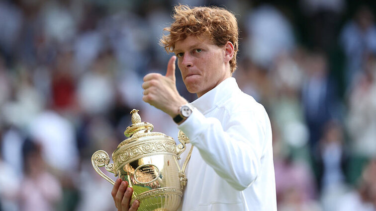 Bei seinem Erfolg in Wimbledon beherzigte Jannik Sinner bereits Ratschläge von Andy Murray. Getty Images