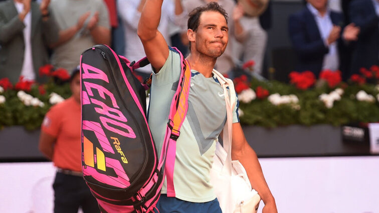 Rafael Nadal bei seinem Angang aus Madrid am Freitag Rafael Nadal bei seinem Angang aus Madrid am Freitag