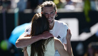 Alexander Zverev und Andrea Petkovic am Sonntag in Melbourne