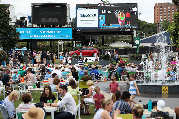 Neue Zuschauerrekorde bei den Australian Open