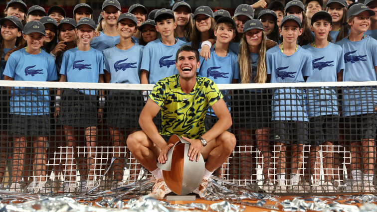 Carlos Alcaraz - erneut strahlender Sieger in Madrid Carlos Alcaraz - again a radiant winner in Madrid