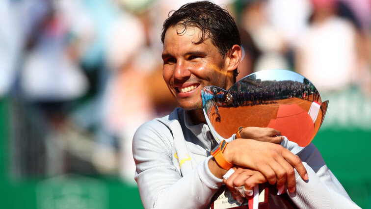 Rafael Nadal bei seinem letzten Triumph in Monte Carlo im Jahr 2018