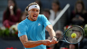 Alexander Zverev am Donnerstag in Madrid