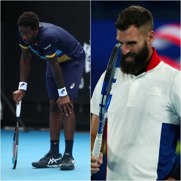 Gael Monfils and Benoit Paire were eliminated from the Australian Open immediately